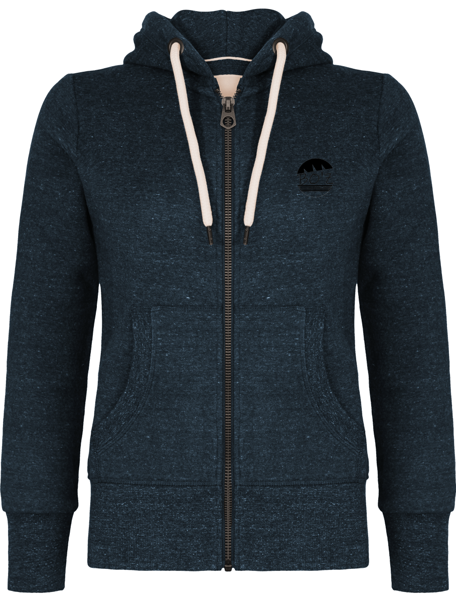 Veste vintage zippé à capuche
