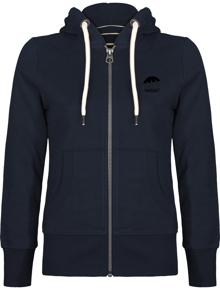 Veste vintage zippé à capuche
