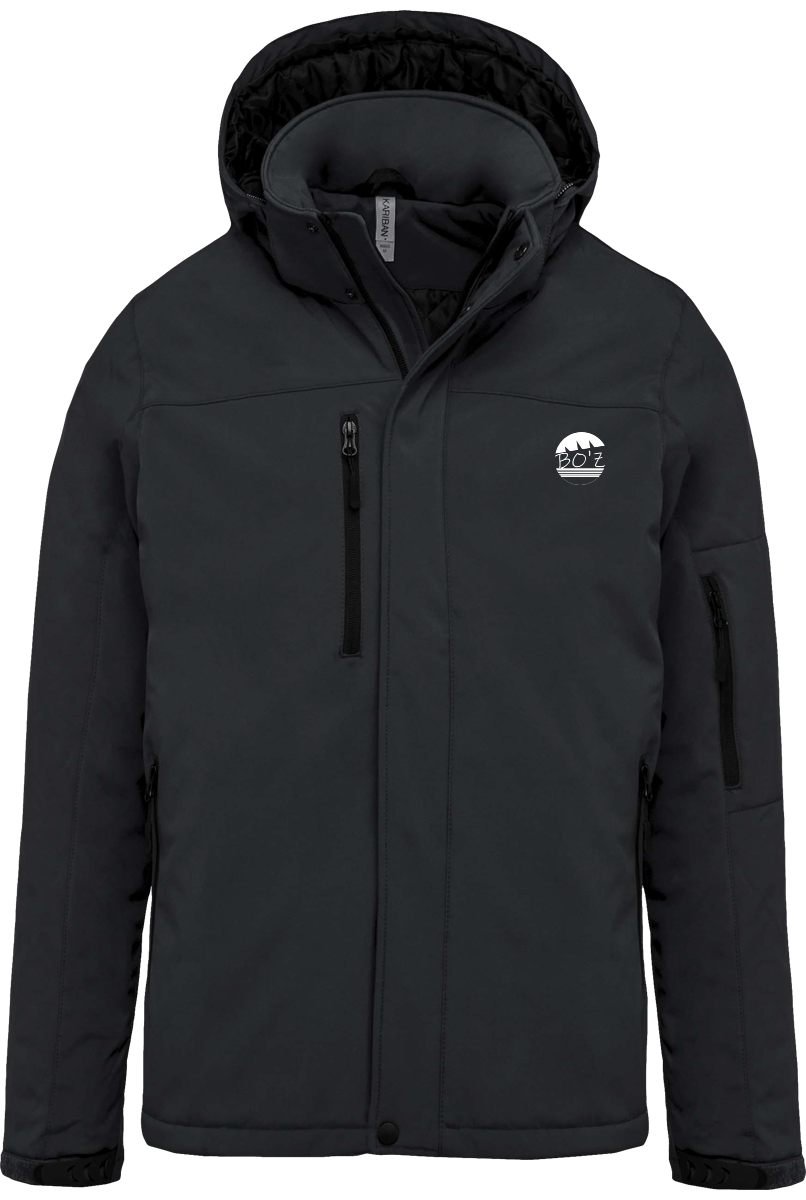 Parka Softshell Doublée à Capuche Amovible