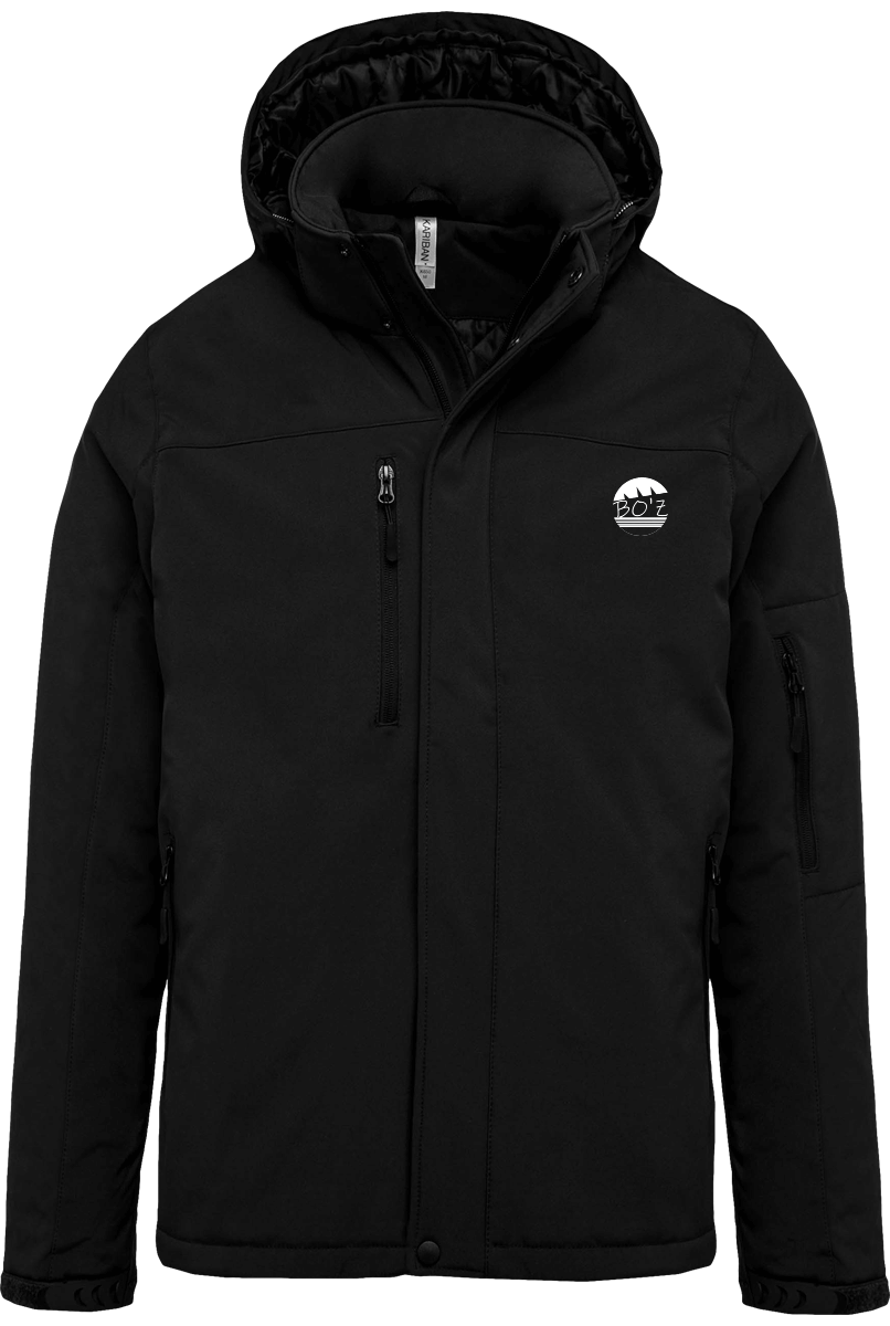Parka Softshell Doublée à Capuche Amovible