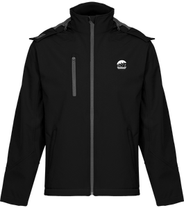 Veste Softshell à Capuche Contrastée