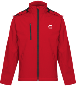 Veste Softshell à Capuche Contrastée