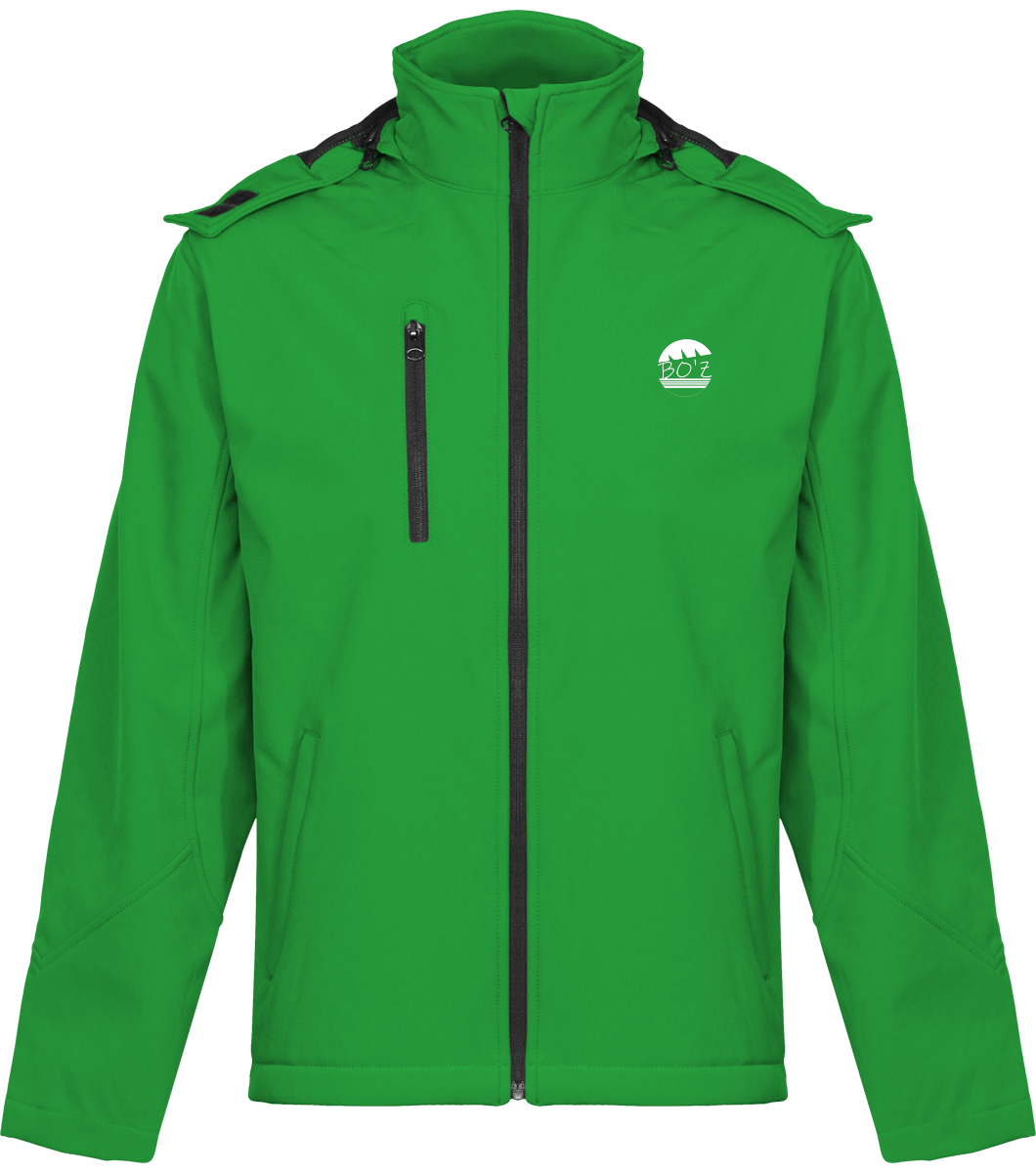 Veste Softshell à Capuche Contrastée