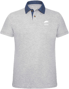Polo Homme Col Denim
