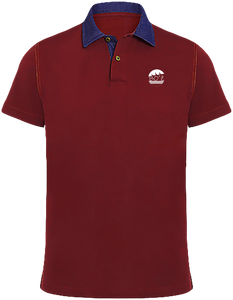 Polo Homme Col Denim
