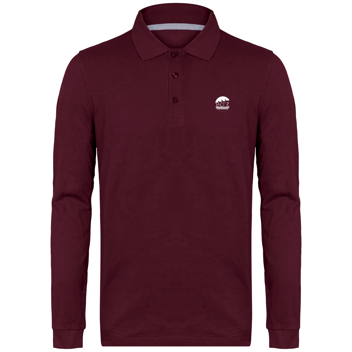 Polo Manches Longues Homme 220 gr couleurs foncé