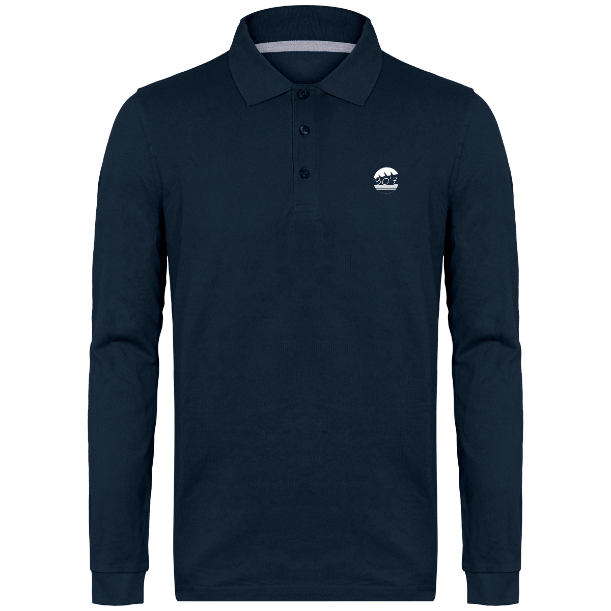 Polo Manches Longues Homme 220 gr couleurs foncé