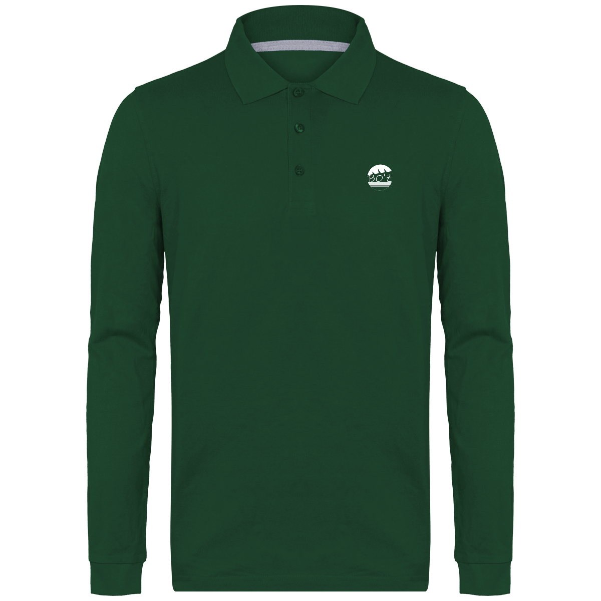 Polo Manches Longues Homme 220 gr couleurs foncé