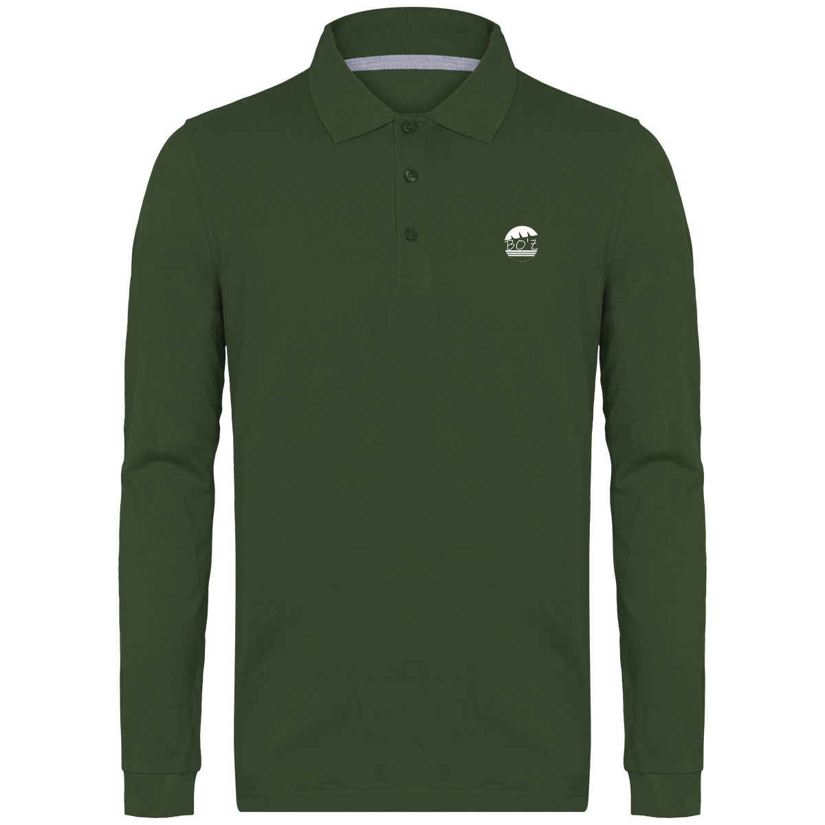 Polo Manches Longues Homme 220 gr couleurs foncé