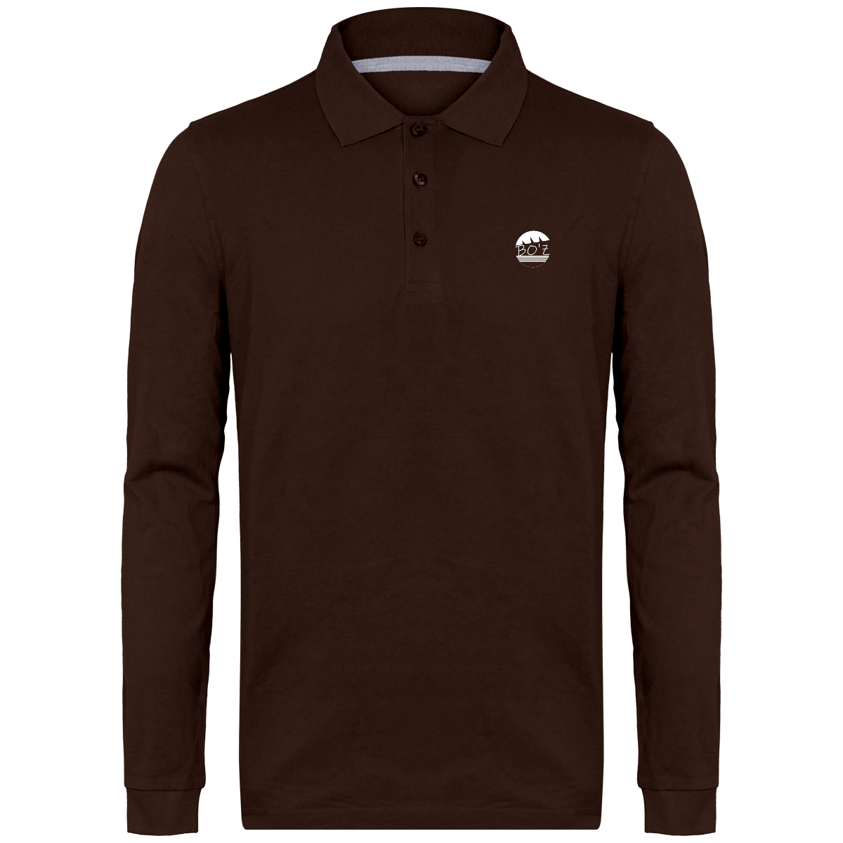 Polo Manches Longues Homme 220 gr couleurs foncé