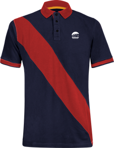 Polo à Bande Diagonale Homme