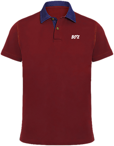 Polo Homme Col Denim