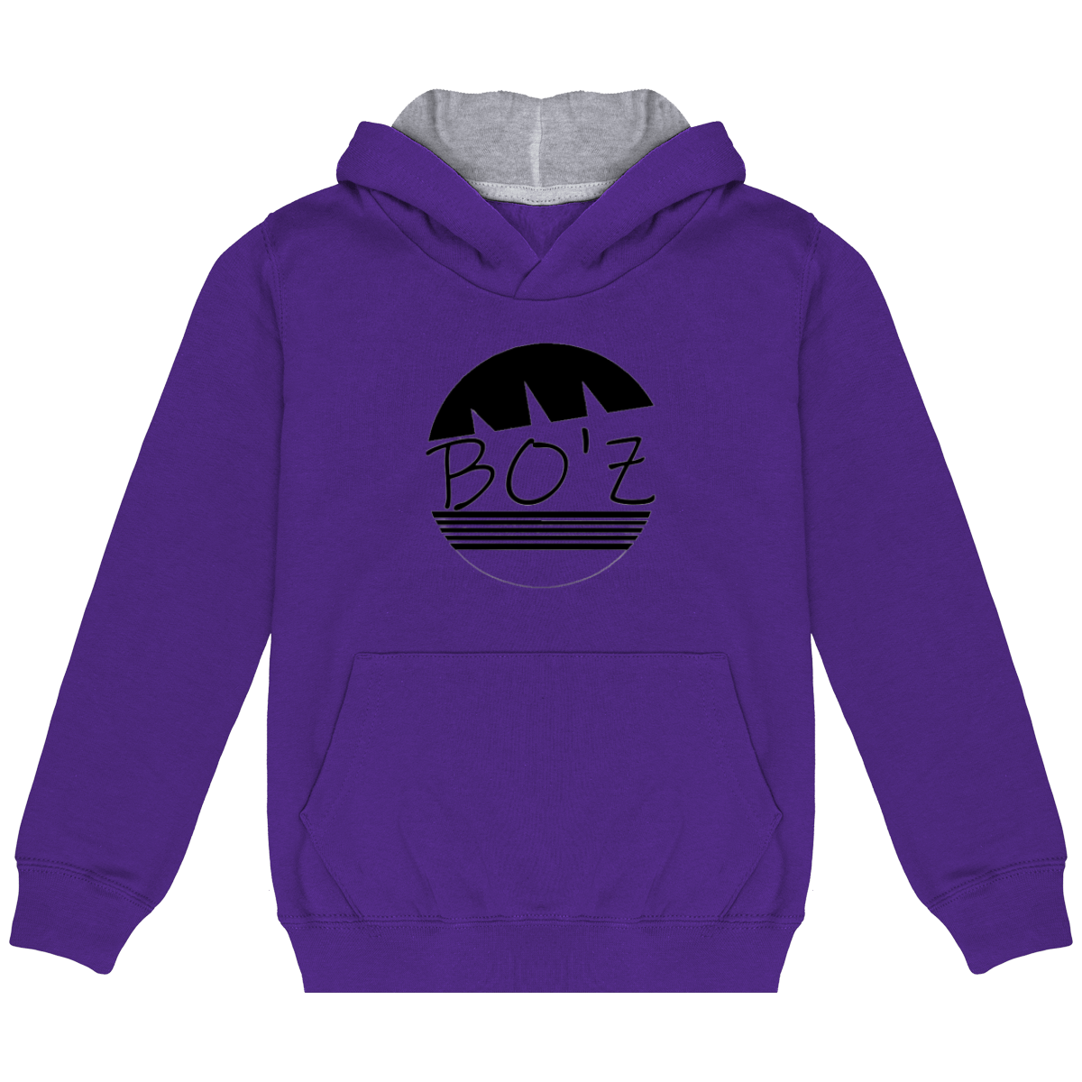 Sweat-Shirt Capuche Contrastée