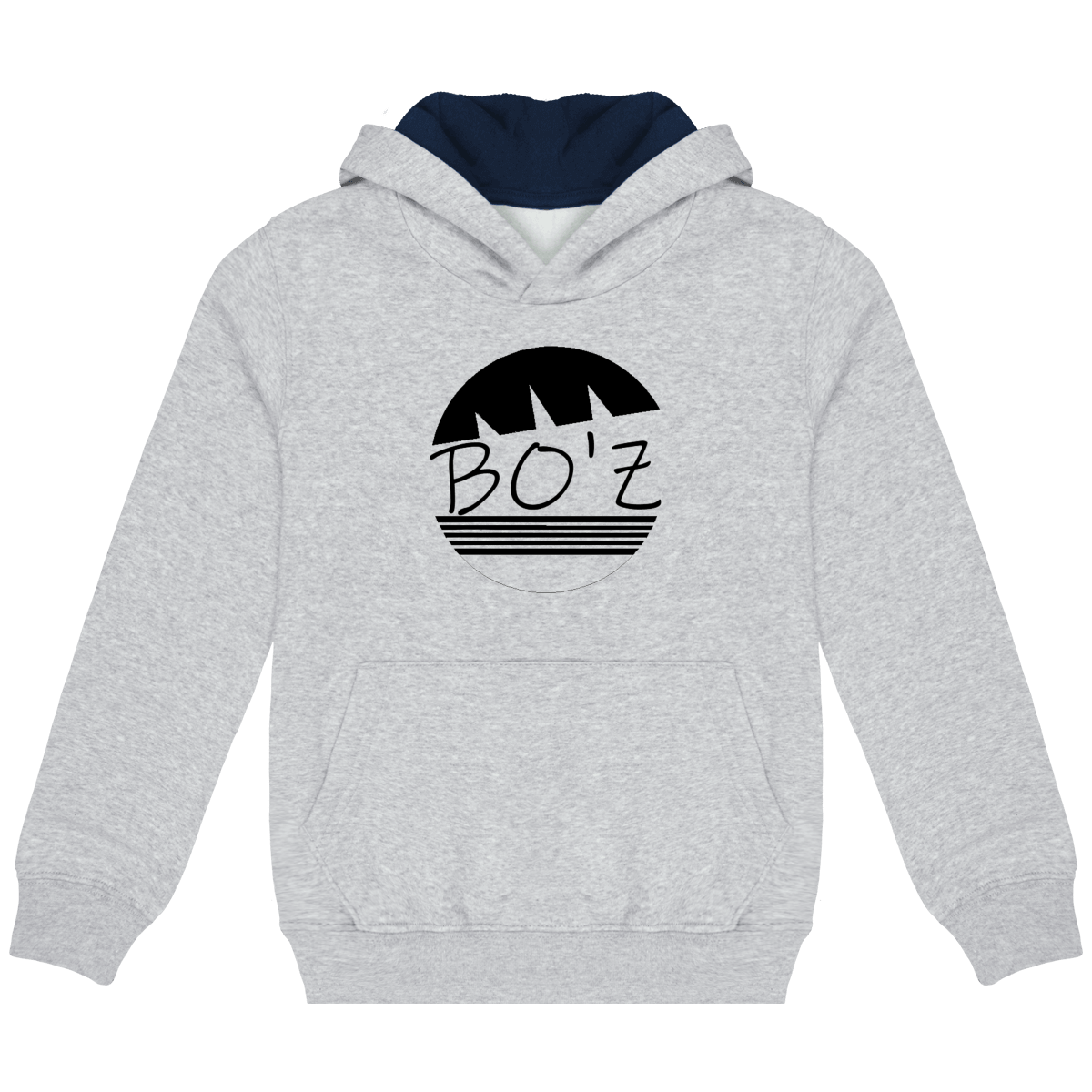 Sweat-Shirt Capuche Contrastée