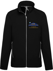 Veste Softshell Homme 2 Couches Ave flocage devant
