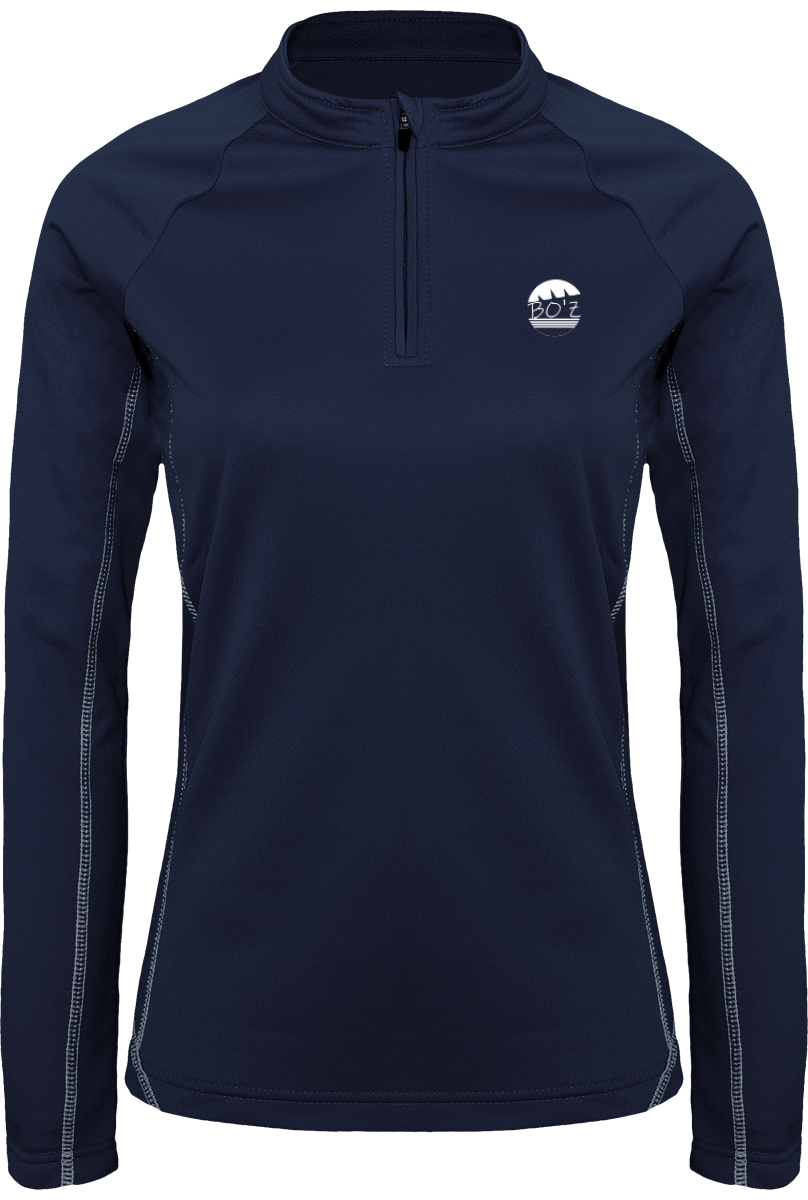 Sweat Running 1/4 Zippé Femme
