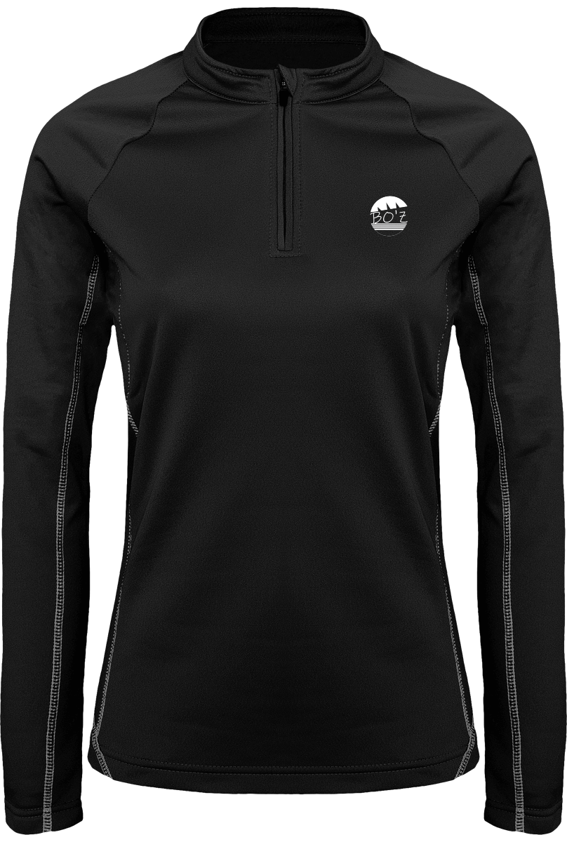Sweat Running 1/4 Zippé Femme
