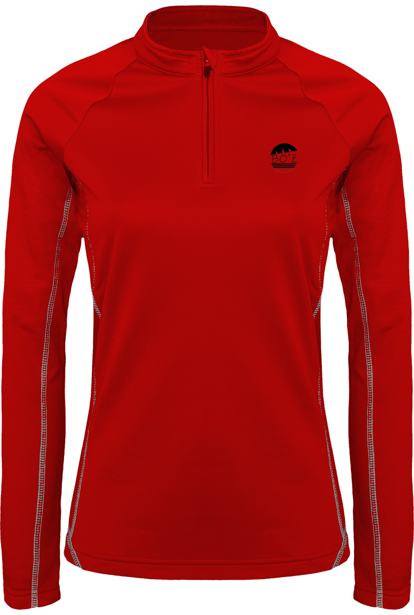 Sweat Running 1/4 Zippé Femme