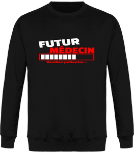 Sweat Col Rond "Futur médecin"