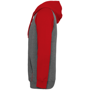 Sweat-shirt Sport à capuche bicolore