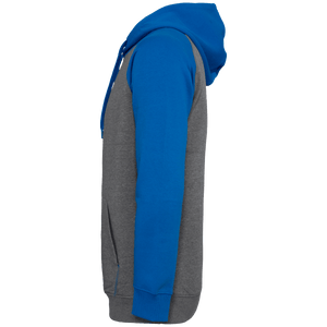 Sweat-shirt Sport à capuche bicolore