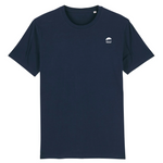 Charger l&#39;image dans la galerie, Tee shirt col rond noir/bleu marine
