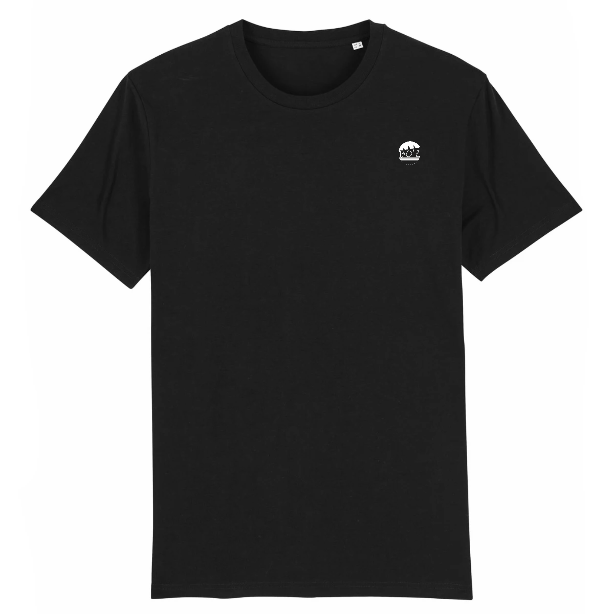 Tee shirt col rond noir/bleu marine
