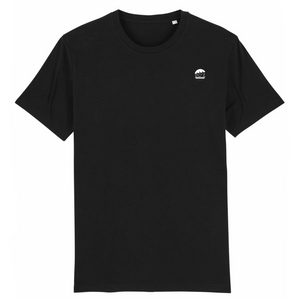 Tee shirt col rond noir/bleu marine