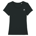 Charger l&#39;image dans la galerie, Tee shirt col rond noir/bleu marine

