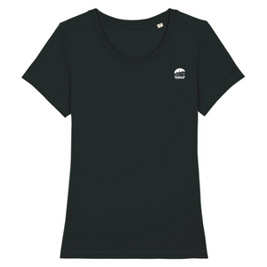 Tee shirt col rond noir/bleu marine