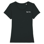 Charger l&#39;image dans la galerie, Tee shirt col rond noir/bleu marine
