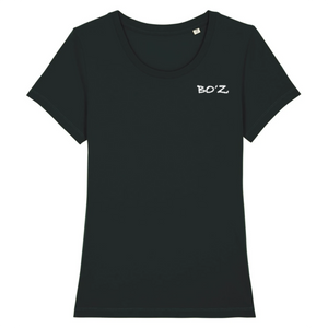 Tee shirt col rond noir/bleu marine