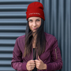 Bonnet brodé "C'est le nord"