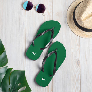 Tongs vert foncé