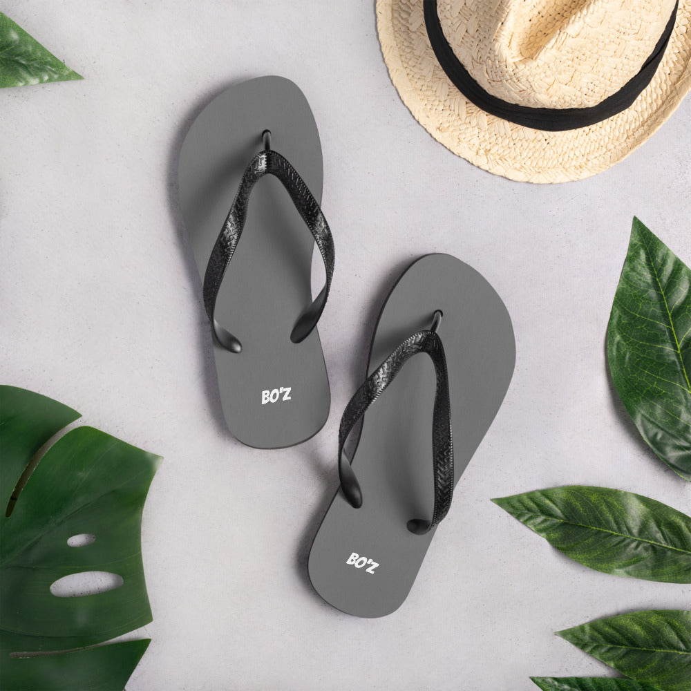 Tongs gris foncé