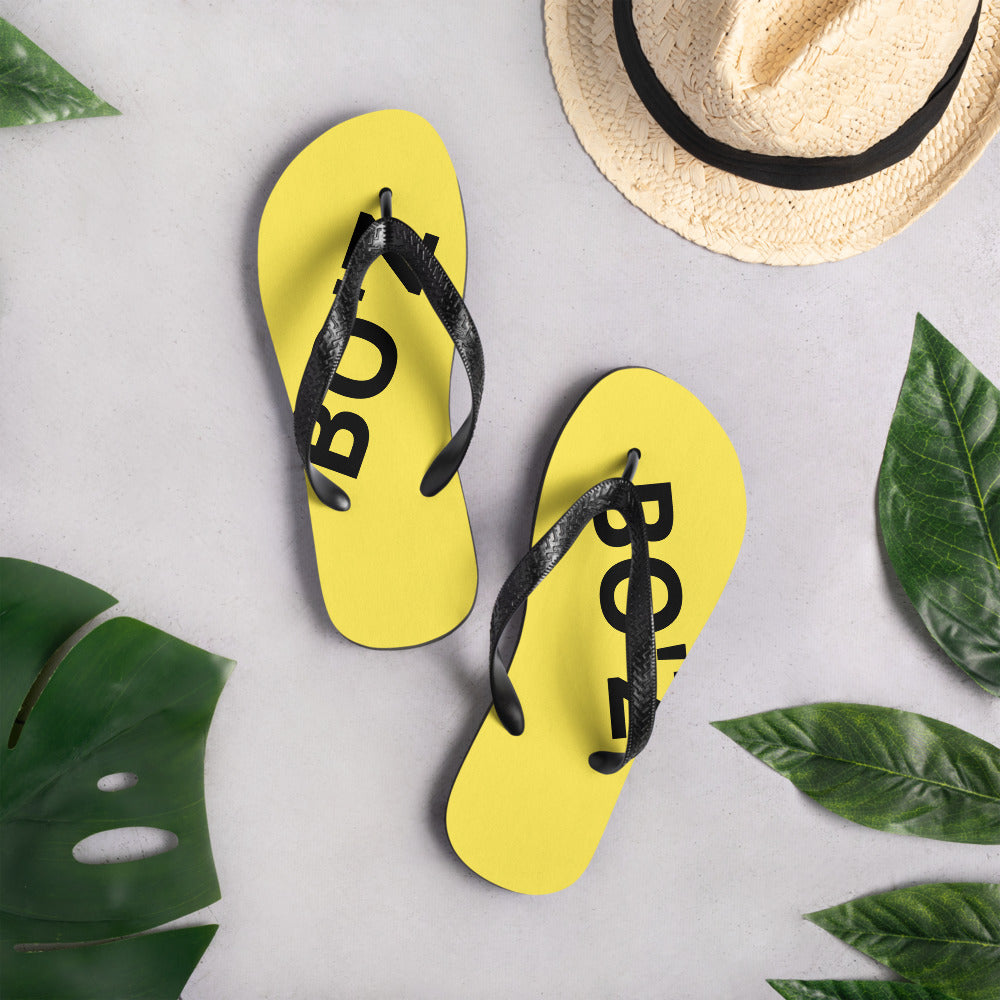 Tongs jaune