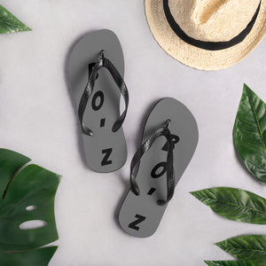 Tongs gris foncé