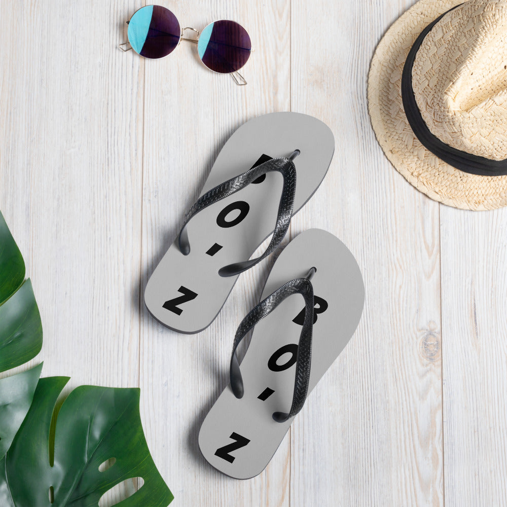 Tongs gris souris
