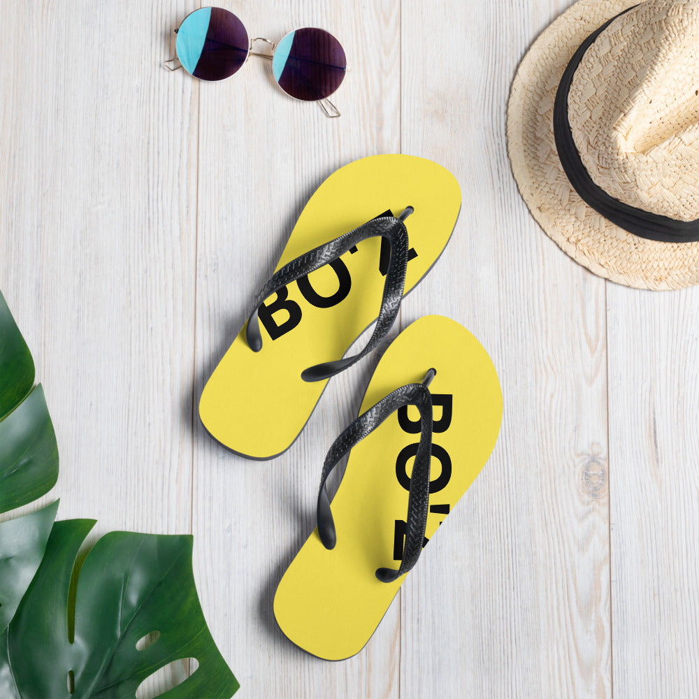 Tongs jaune