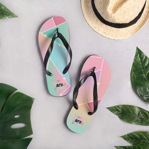 Tongs motif multicouleur